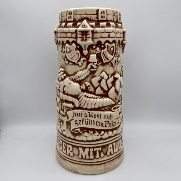 HOLLAND MOLD Vintage Beer Stein - IN DURST'GER MIT, ALL SORGEN QUITT - Picture 2 of 6